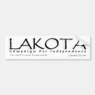 FOT Lakotaのキャンペーン独立バンパーステッカー バンパーステッカー