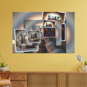 Foto collage キャンバスプリント (インサイチュ (リビング))