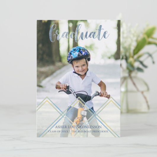 Foto Delicada de Transparencia前期卒業 招待状 (スタンド正面)