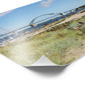Foto Fehmarnsundbrücke und Fehmarnsund フォトプリント (角)