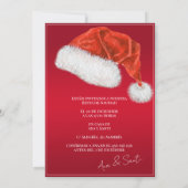 Foto Fiesta Navideña Christmas Party Invitation 招待状 (裏面)