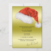 Foto Fiesta Navideña Christmas Party Invitation 招待状 (裏面)