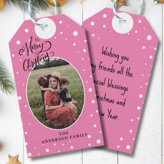 Foto Frohe Weihnachtsgeschenke Tags ギフトタグ