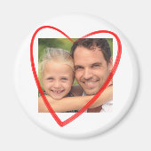 Foto mit Herz マグネット (正面)