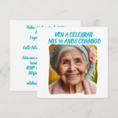 Foto Personalizada Mis 90アニョス – 90年カスタム間 招待状 (正面/裏面)