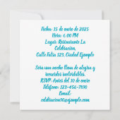 Foto Personalizada Mis 90アニョス – 90年カスタム間 招待状 (裏面)