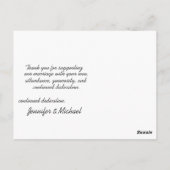 Foto personalizado tarjeta de agradecimento ポストカード (裏面)