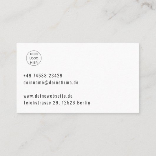 Foto QR Code Vorlagen Visitenkarte 名刺 (裏面)