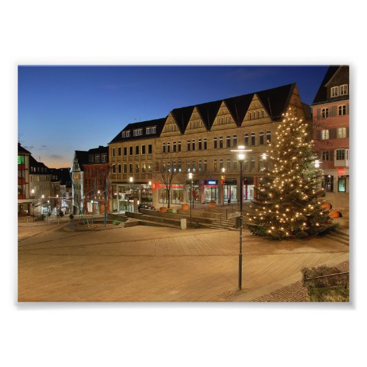 Foto Stadt Siegen Marktplatz フォトプリント (正面)