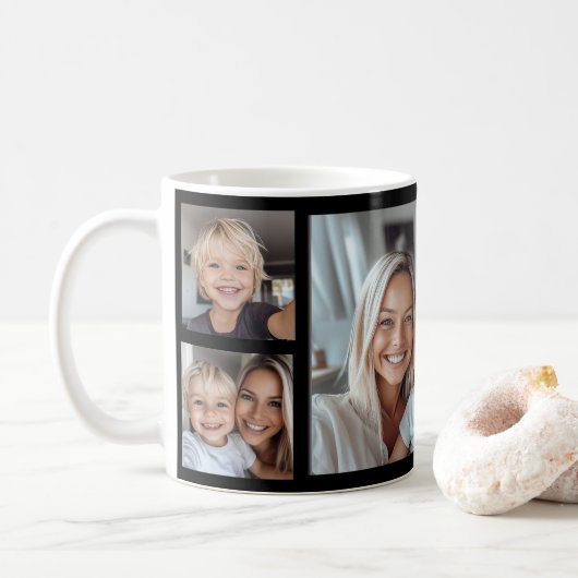 Fotobecher mit 5 Fotos erstellen コーヒーマグカップ (ドーナツ)