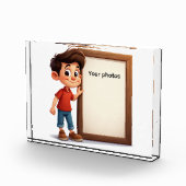 Fotoframe-デザインmit Jungen - Heb deinen Moment ho フォトブロック (右)