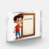 Fotoframe-デザインmit Jungen - Heb deinen Moment ho フォトブロック (左)