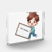 Fotoframe-デザインmit Jungen - Heb deinen Moment ho フォトブロック (左)