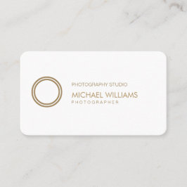 Fotógrafo - Profesional elegante símbolo blanco 名刺