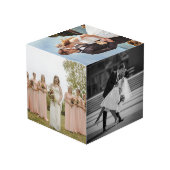 Fotokubus Bruiloft – Strak Design met Hartjes - フォトキューブ (裏面アングル)