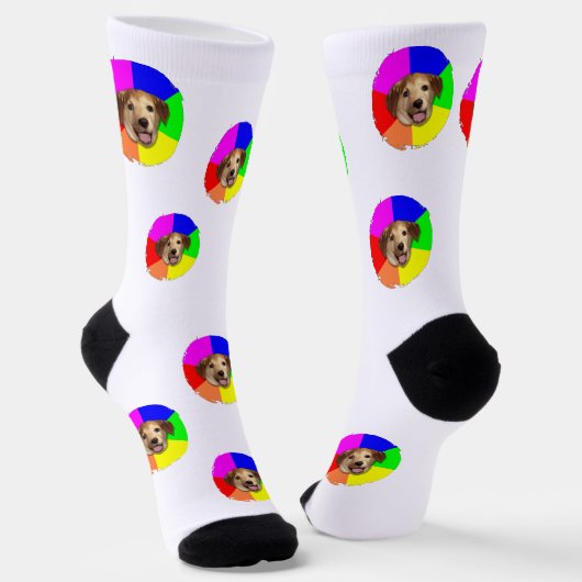 Fotosocken Haustier Vorlage ソックス (傾斜あり)