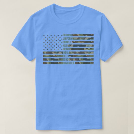 Fotrot Uniform Charlie Kilo Bravo India Delta Echo Tシャツ (デザイン正面)