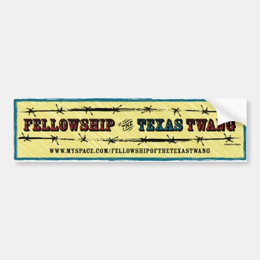 FOTT -ギターの箱のステッカー バンパーステッカー (正面)