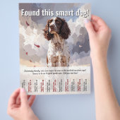 Found a Spaniel Tear Off Flyer チラシ (手)