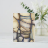 Found Art - クール Rock Pattern Postages ポストカード (スタンド正面)