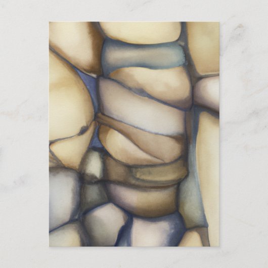Found Art - クール Rock Pattern Postages ポストカード (正面)