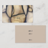 Found Art - クール Rock Pattern Postages 名刺 (正面/裏面)
