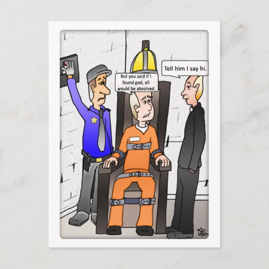 Found God Whiteはがき ポストカード (正面)