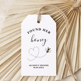 Found Her Honey ブライダルシャワーまたは結婚式 ギフトタグ