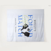 Found Her Match Pickleball Sporty Bachelorette タペストリー (正面(横))