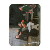 Found Out(キャンバス上の油) （ペアの1つ – 19572を参照） マグネット (縦)