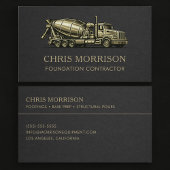 Foundation Contractor Concrete Services 名刺