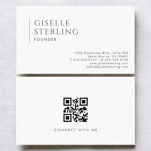 Founder Modern Professional QR Code 名刺