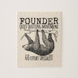 Founder Quiet Quitting Movement Cute Sloth ジグソーパズル