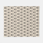 Founder Quiet Quitting Movement Cute Sloth フリースブランケット (正面(横))