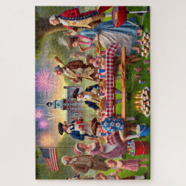 Founding Fathers 4th of July BBQ Patriotic History ジグソーパズル