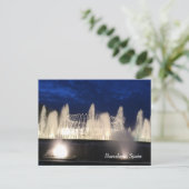 Fountain in Barcelona，スペイン ポストカード (スタンド正面)