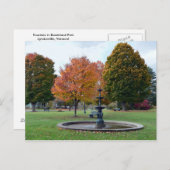 Fountain in Lyndoville, Vermont, Bandstand Park ポストカード (正面/裏面)