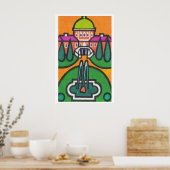 Fountain - Matchbox Print - Aesthetic Wall Art ポスター (キッチン)
