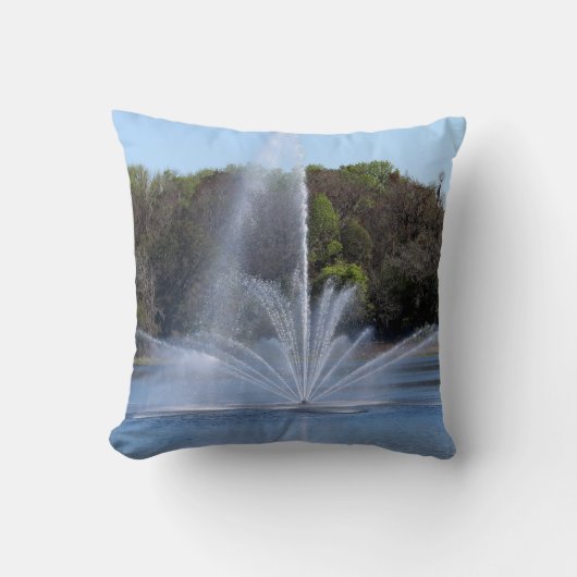 Fountain On A Lake クッション (正面)