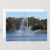 Fountain on a Lake ノートカード (正面/裏面)