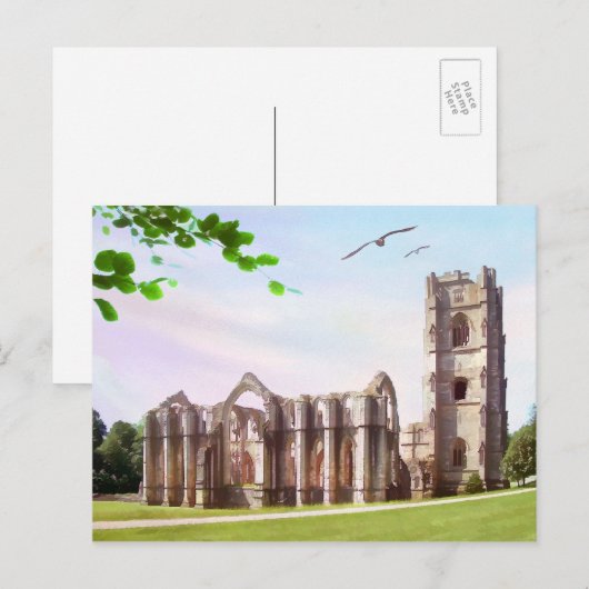 Fountains Abbey ポストカード (正面/裏面)