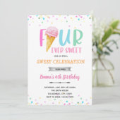 FOURアイスクリームの招待状 招待状 (スタンド正面)