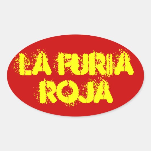 FOURスペイン"ラ・フリア・ロハ" 楕円形シール (正面)