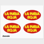 FOURスペイン"ラ・フリア・ロハ" 楕円形シール (シート)