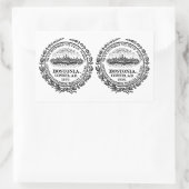 FOUR （ダブル）ボストンシール 長方形シール (バッグ)