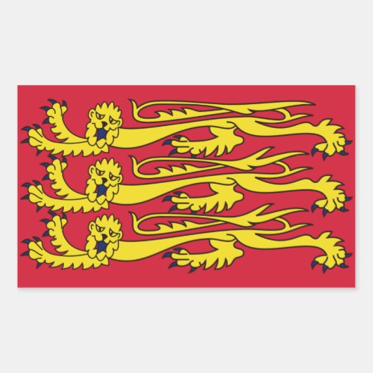 FOUR 王室の Banner of England 長方形シール (正面)