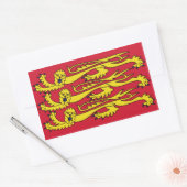 FOUR 王室の Banner of England 長方形シール (封筒)