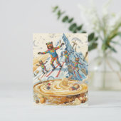 four bears ski to a bowl of porridge  ポストカード (スタンド正面)