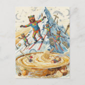 four bears ski to a bowl of porridge  ポストカード (正面)