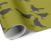 Four Calling Birds Cut-Out Stencil-Style 1 ラッピングペーパー (ロールコーナー)